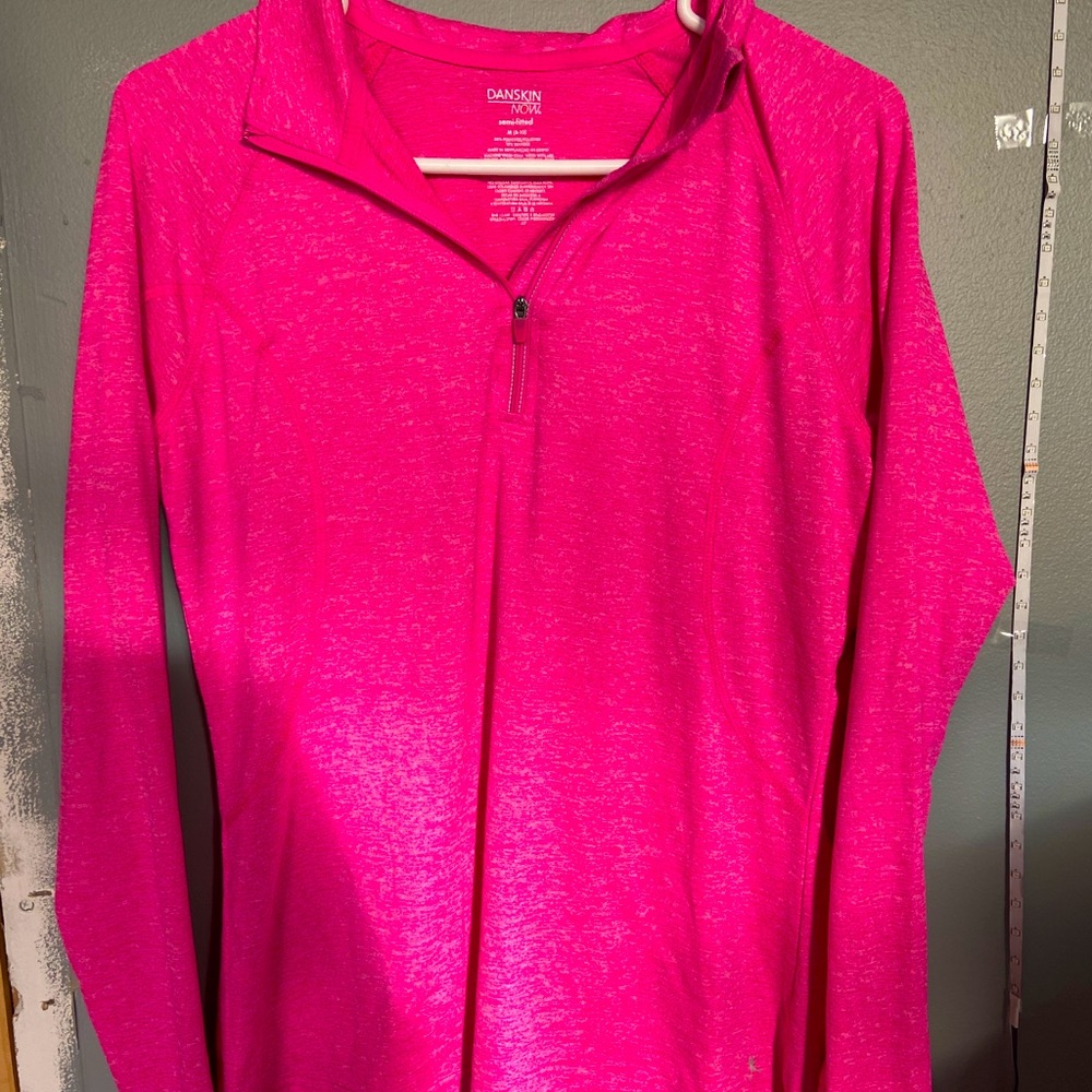 Hot pink workout shirt